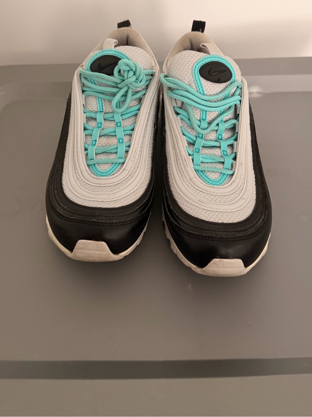 Nike Air Max 97 - Black/Grey with Turquoise Accents